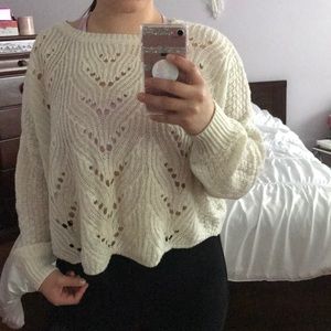 Cream cropped sweater